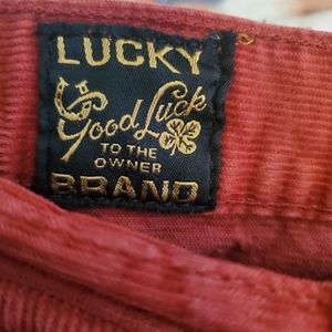 Lucky Brand corduroy pants.
